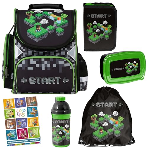 Goldkids - Schulranzen für Jungen und Mädchen - Schul-Rucksack für...