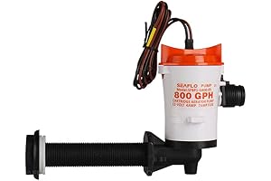 Seaflo 12v 800gph Livewell Live Bait Tank Aerator Submersible Cartridge Boat Bilge Pump