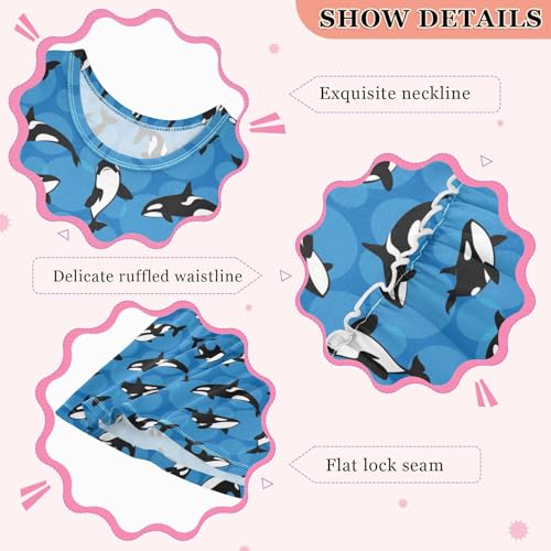 Toddler Girls Dress Sleeveless Sundress Little Girl Tank Dresses for Kids 2-8 YR4