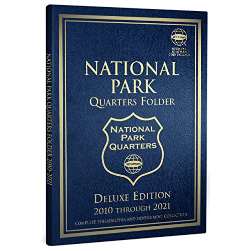 Whitman US Washington National Parks Quarter Coin Deluxe Edition Folder Full Series P & D 2010 – 2021#28752