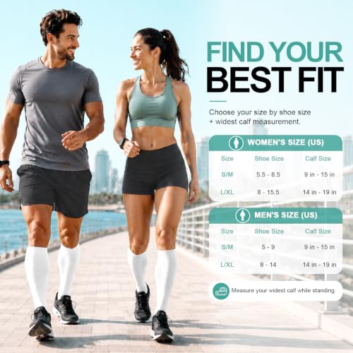 Image of 3 Pack Medical Compression Sock-Compression Sock For Women and Men Circulation -Best for Running,Nursing,Athletic Sports