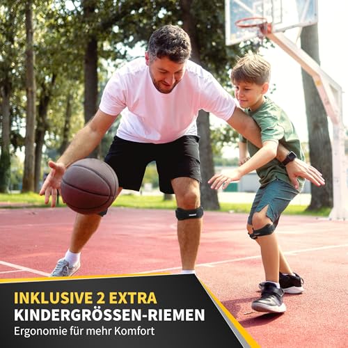 CAMBIVO 2 x Patellasehnenbandage, Knee Support, Patella Kniebandage, Verstellbare Bandage Knie für Damen und Männer beim Sport, Wandern, Fitness, Baseball, Volleyball
