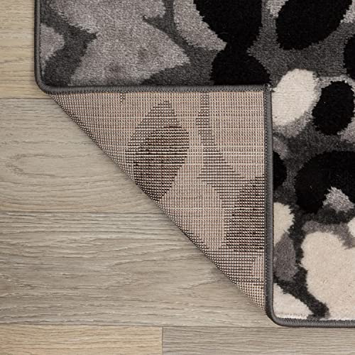 Modern Flowers Area Rug 5' 3 x 7' 3 - Blue by Rugshop