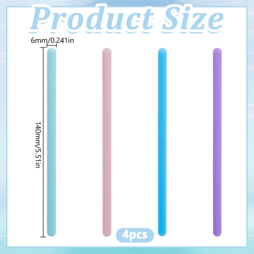 DELORIGIN 4Pcs Mahjong Tile Takers Silicone Tile Grabbers Sticks to Reach Pass Pick up Mahjong Accessories Gift - Image 2