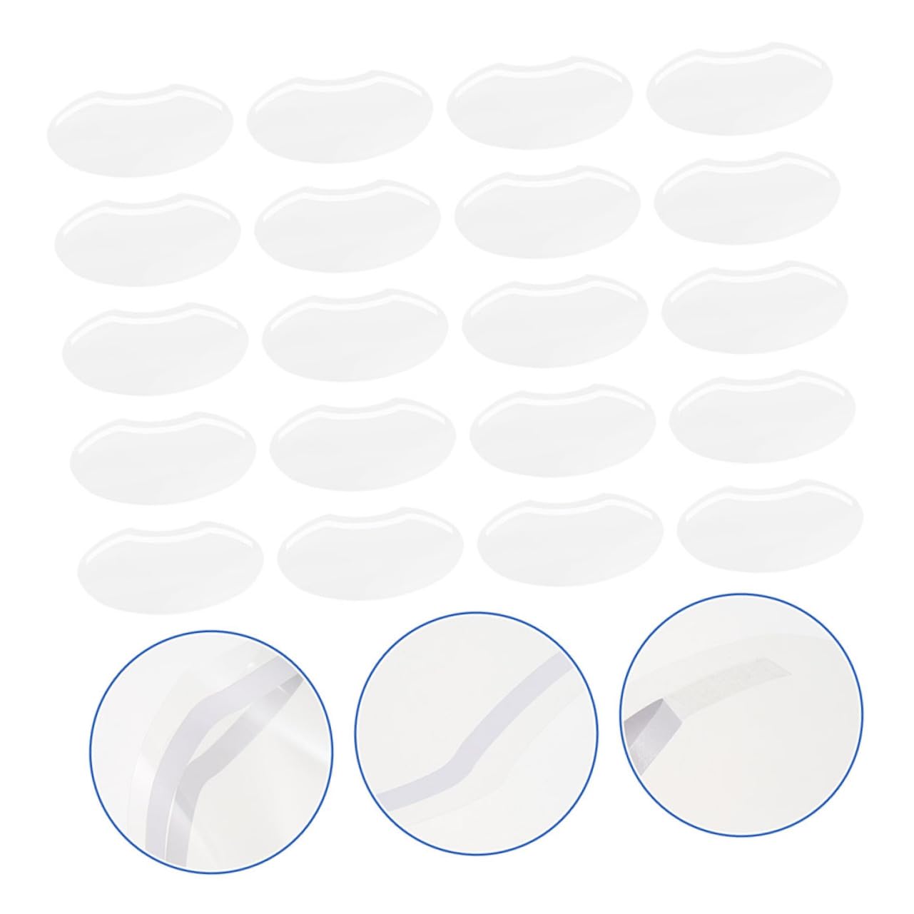 Didiseaon 120 Piezas transparente transparente protectores faciales transparentes escudos de para los ojos visera para el pelo