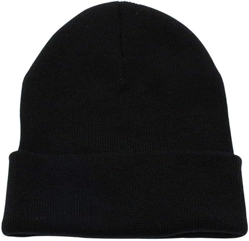 UNISOCK Ice cap Knitted Beanie Hat, Black, One Size
