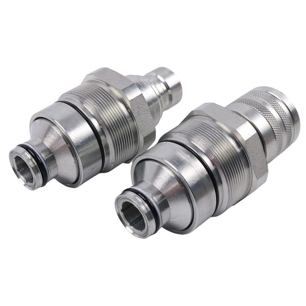 Kit accoppiatore piatto AT406474 AT406475 per Bobcat 318E 319E 320E 323E 326E 328E 329E 332E, connettori rapidi idraulici in acciaio