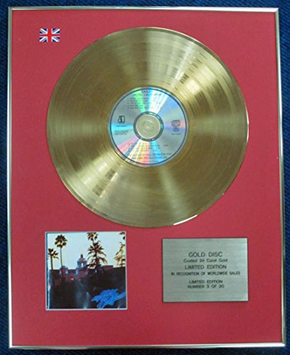 Eagles - Limited Edition CD 24 Carat Gold Coated LP Disc - Hotel
