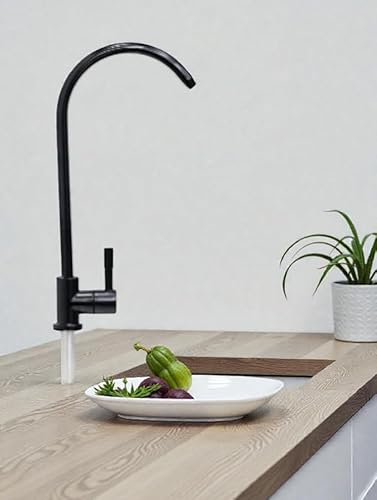 حنفية فلتر مياه بتصميم هاند ميكسر، لون أسود