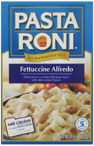 Pasta Roni Fetuccine Alfredo Pasta Mix, 4.7-Ounce (Pack of 12)