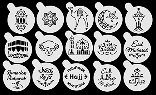 Eid & Ramadan Small Stencils Set - 15