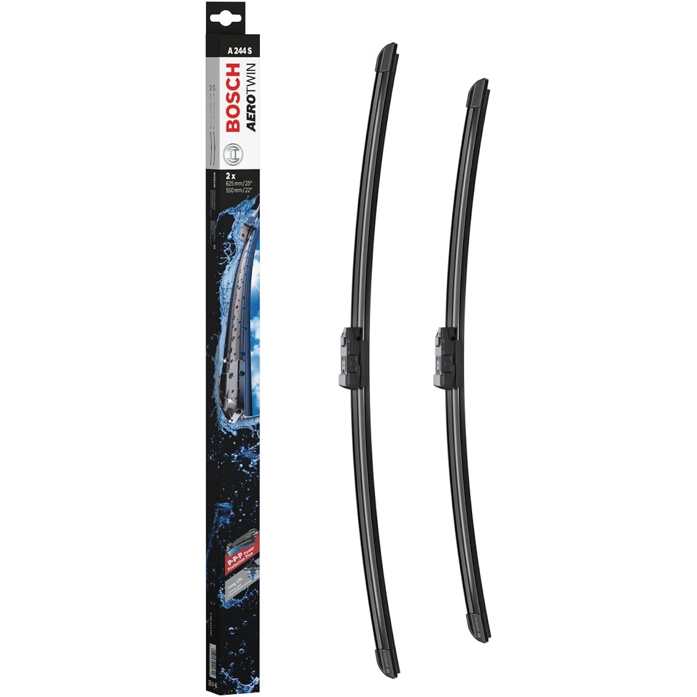 Rain-X 5079272-2 Latitude 2-in-1 Water Repellency Wiper Blade, 14