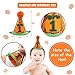 Vansolinne Little Pumpkin First Birthday Highchair Banner Decorations, Fall Harvest Birthday Highchair Banner Cake Smash Cone Hat Decorations Set for Baby Boy Girl 1st Birthday Party Supplies, 3 in 1