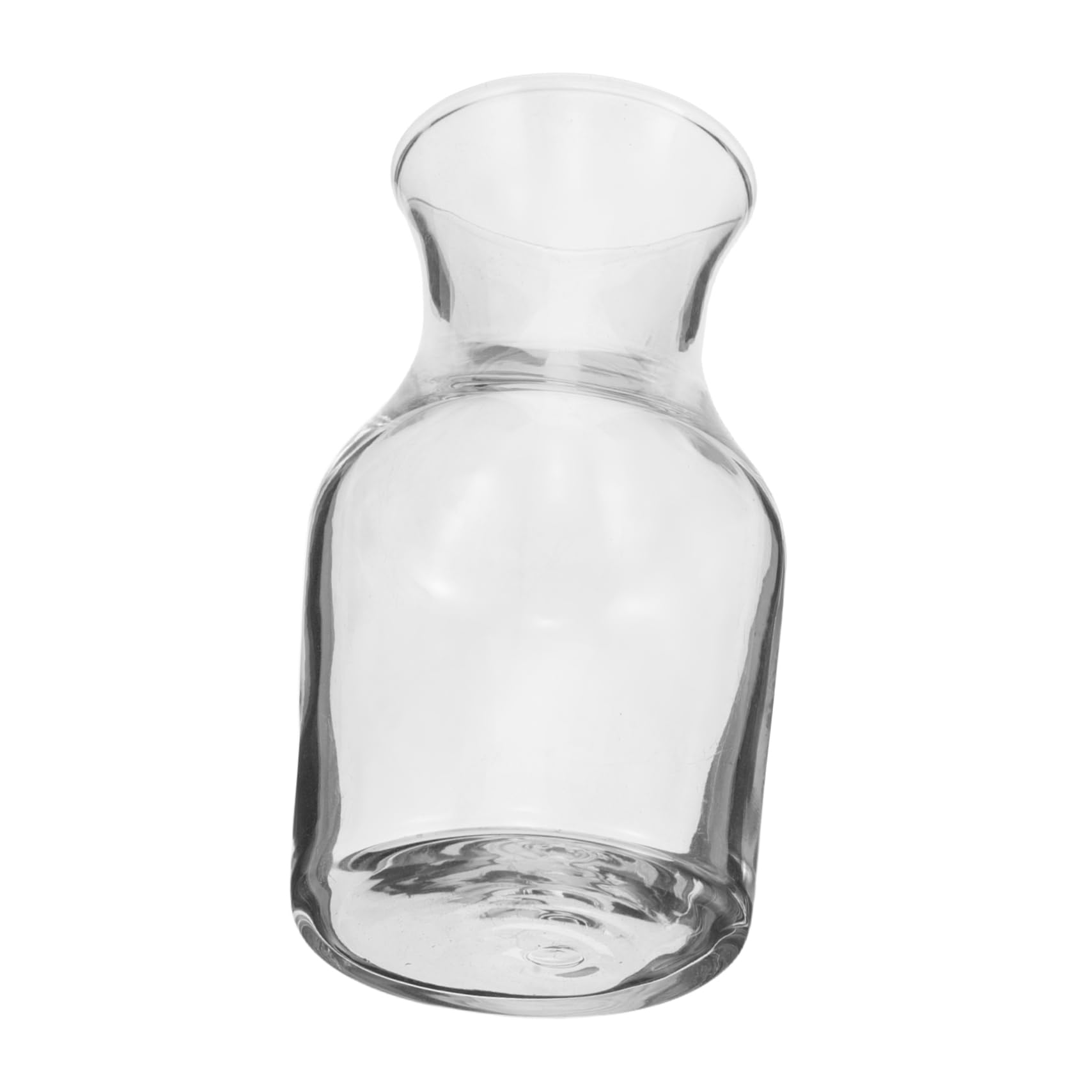 SOLUSTRE Glass Wine Decanter Flat Mouth Mini Carafe for Single Serve Personal Use Stylish