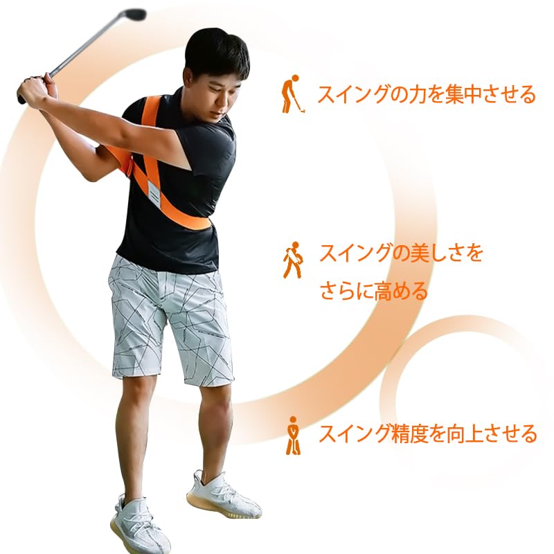 Amazon | MELE LINKSゴルフ スイング矯正ベルト スイング練習 在宅