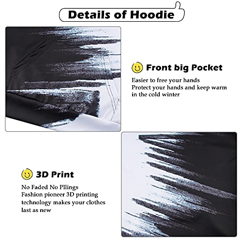 Image of Lovekider Boys Hoodies Sweatshirt Cool 3D Print Pullover with Big Pocket for Kids Fashion Warm Winter 6-16 Years