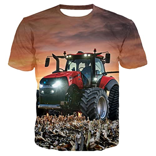T-shirt à manches courtes respirant imprimé 3D avec coupe grand volume