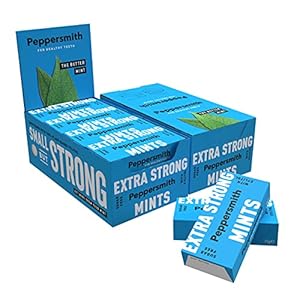 Peppersmith Extra-Strong Eucalyptus 100% Xylitol-Sweetened Multipack Mints, Suikervrij en Goed voor Tanden — 24 x 15g Packs
