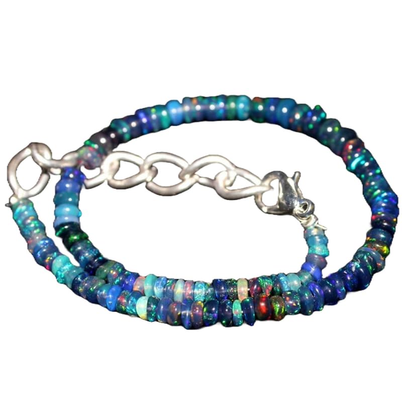 Bracelet opale éthiopienne perles 3mm, le bijou bohème chic pour votre quotidien