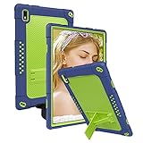 Doemoil for Vastking KingPad K10 K10 Pro Z10 Case with Shoulder Strap for Marvue Pad M10 / Blackview Tablet 9 / Justethan/BYYBUO SmartPad A10 / Oangcc Tab A6 / VVL T2 10.1 inch Tablet (Navy+Green)