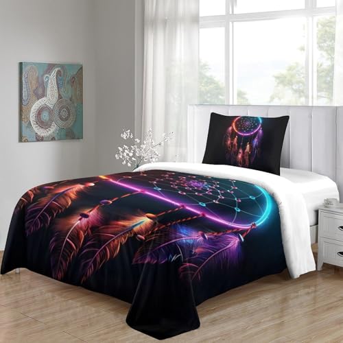 Housse de couette 135x200 avec fermeture éclair carillon éolien - 5
