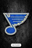  NHL Daily Planner  Soft Cover  110 Pages  6 x 9 Inches  Christmas, Halloween Gifts: St. Louis Blues