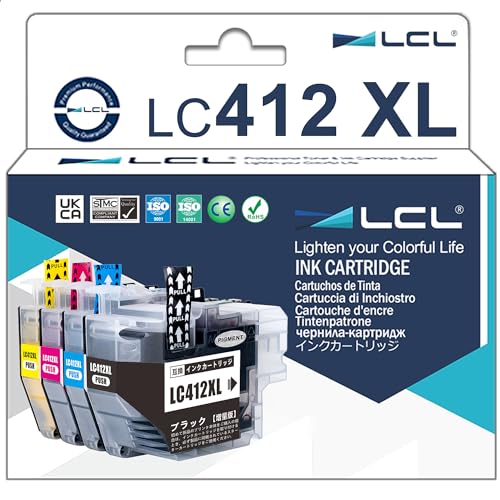 Amazon.co.jp: LCL LC412XL 4色セット 互換インクカートリッジ