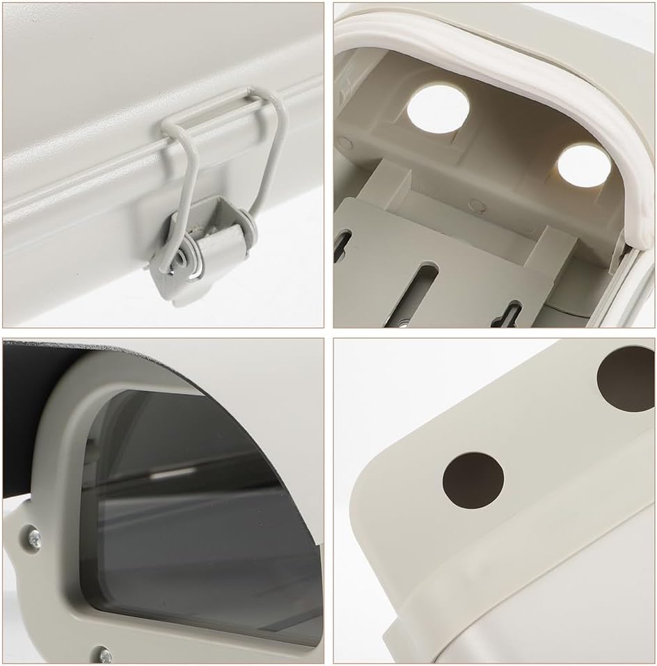 Outdoor Camera Rain Cover Waterproof Dustproof Shield with Aluminum Alloy Housing for Security Camera Protection 11.41X5.51X4.01 Inches