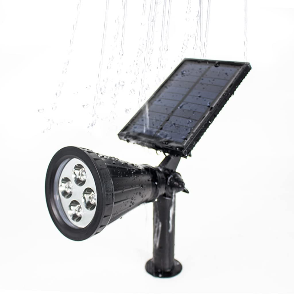 XMING Solar Outdoor Plug-in Spotlight Dziedziniec Ogród Willa Oświetlenie krajobrazu Lawn Plug-in Lamp (Size : White light)