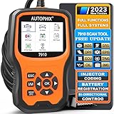 🚍➤【5 JAHRE GARANTIE & 90-TAGE KOSTENLOSE RÜCKGABE】Das AUTOPHIX 7910 obd2 scanner ist kompatibel mit BMW/MINI-Fahrzeuge konzipiert. es ist mit einem vollen Service-Funktionen und volle Systeme kommen. 7910 Codeleser bietet 5 Jahre Garantie, 24/7 technischen Support, 90-Tage kostenlose Rückgabe für Erstattung oder Ersatz. Dieses professionelle Scan-Tool ist für Autowerkstätten und Techniker geeignet. Wenn Sie Fragen haben, können Sie sich gerne an uns wenden.