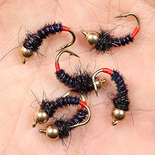 L-MEIQUN, 8PCS Brass Bead Head Nero Fagiano Coda