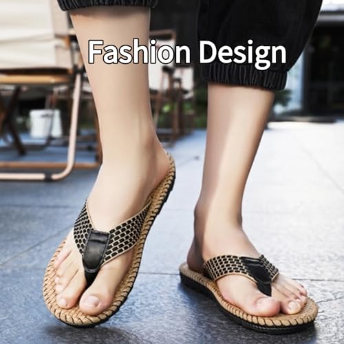 Men's Flip Flops with Arch Support – Comfortable Cushioned Thong Sandals for Indoor Outdoor Walking, Anti-Slip Sole2