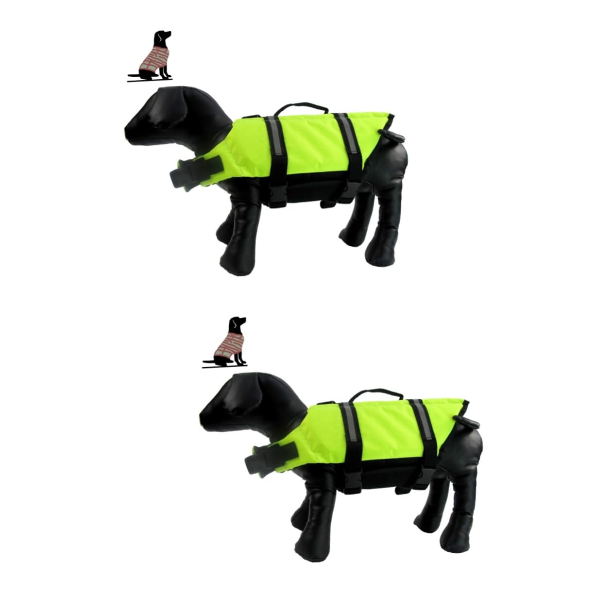 HANABASS 2St Rettungsweste für Haustiere Rettungsring für Haustiere Weste Rettungsring Welpenschwimmwesten für kleine Hunde xs Hund reflektierender Hund schweißabsorbierendes Haustier