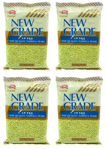 NEW GRADE GREEN TAPIOCA PEARL 400g - �j���[�O���[�h �^�s�I�J�p�[�� �� - sago (4pc)