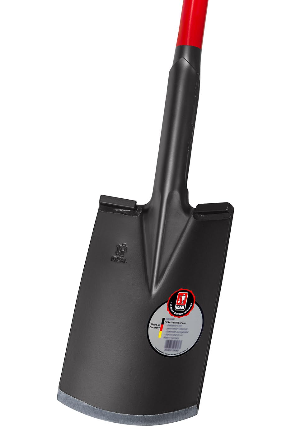 IDEAL - Szpadel siłowy Plus | Właściwości łopaty i łomu | grubość ostrza 5 mm/waga jednostkowa ok. 5,3 kg | masywne krawędzie chroniące przed krokami zwiększają przenoszenie siły