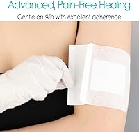 Vista 3 de Adhesive Island Wound Dressing Small Wounds Incisions Bandages Breathable Bordered Gauze Patches with Non-Stick Pad for Knee Elbow Ankle Foot Toe