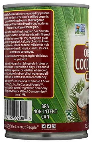 Native Forest Unsweetened Classic Coconut Milk, Organic, 13.5 Fl Oz #TOP6