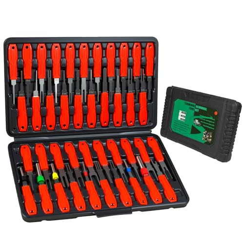 APOWFIX Terminal Removal Tool Kit 41pcs Depinning Tool Electrical Pin Removal Tool