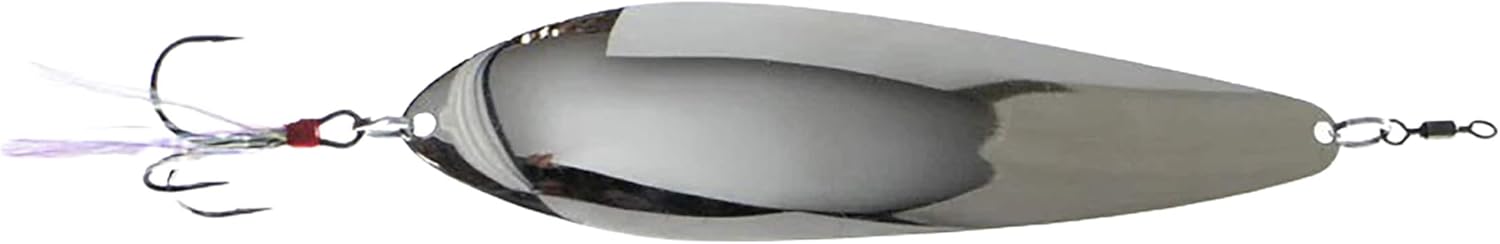 Nichols Lures - Bass Mafia Big Larry Spoon, Silver Chrome, 2.5oz (BL1-25)