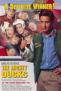The Mighty Ducks Poster 27x40 Emilio Estevez Joss Ackland Lane Smith