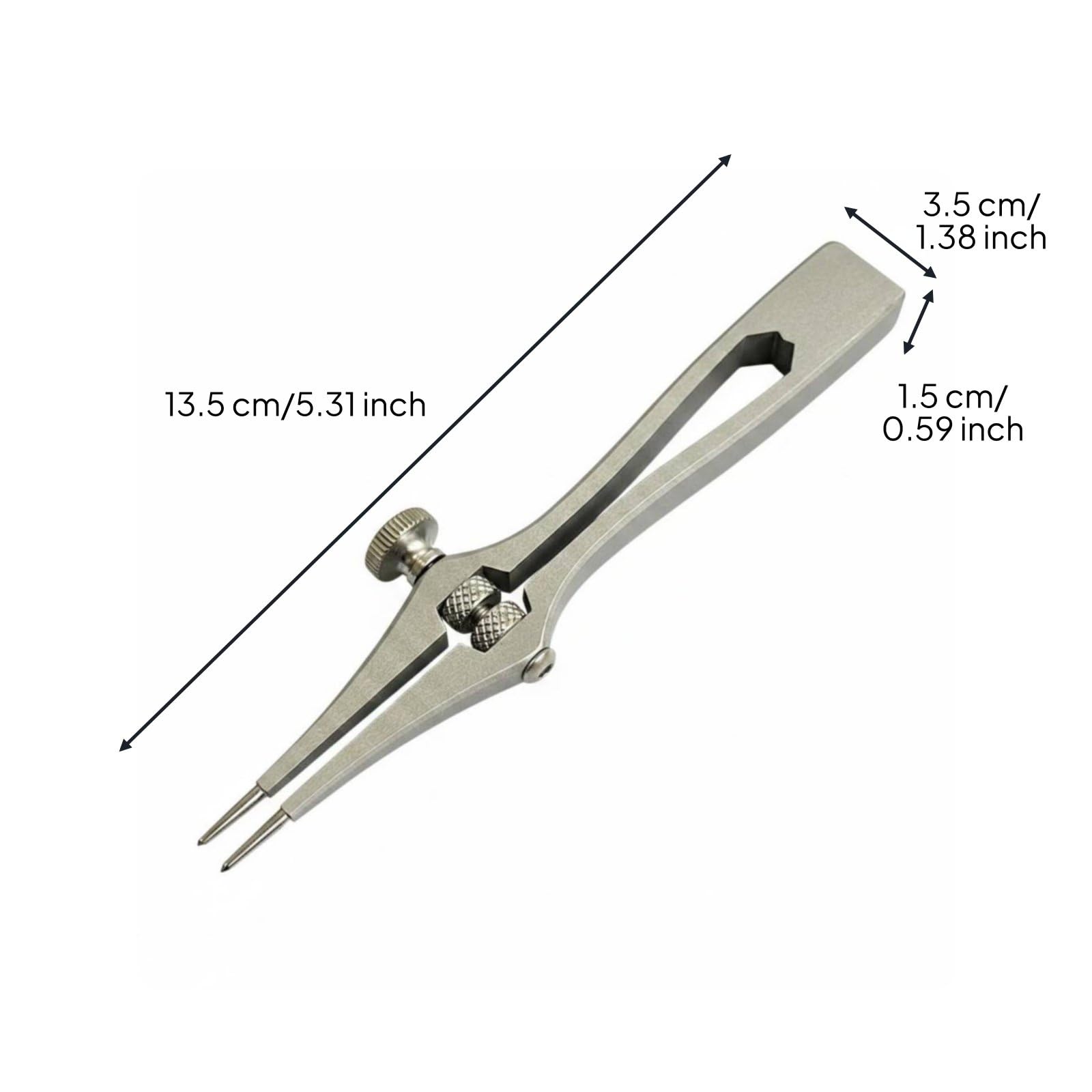 Perforador de Espaciado Ajustable Punzón de Cuero Herramienta Manual Herramienta de Costura con Ajuste Fino 1-6mm Agarre Seguro Hexagonal Perforación, Cincel Redondo