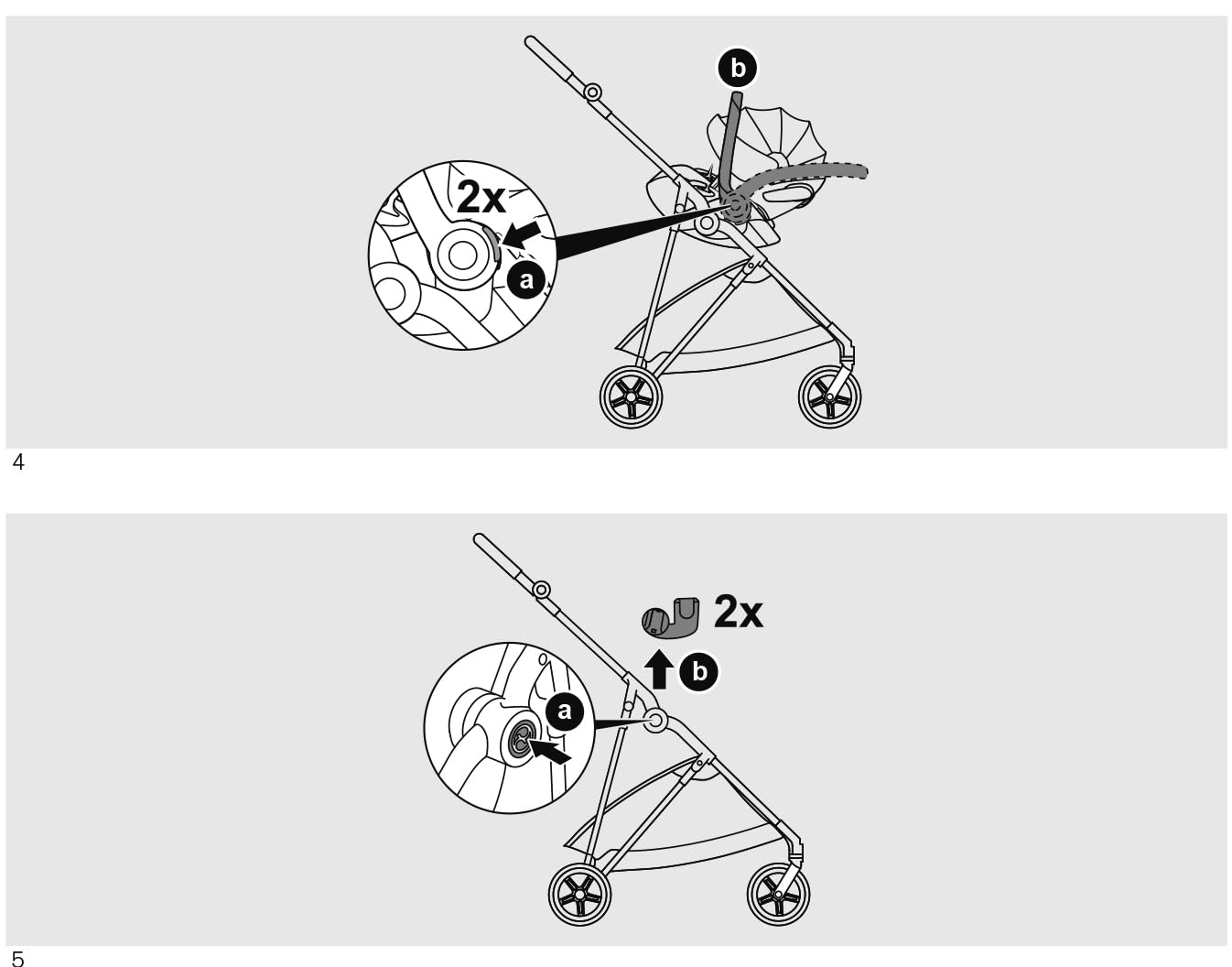 Autositz-Adapter Connect passend für Cybex Melio Kinderwagen