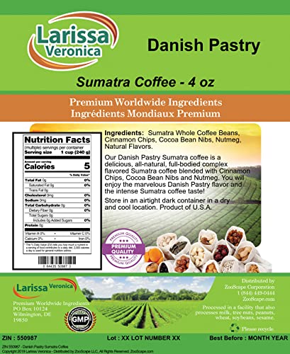 Danish Pastry Sumatra Coffee 2 Pack 8 oz miniatura 2