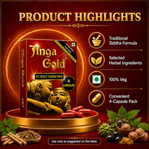 Image of Premium Siddha Capsules for Men wellness | Stamina, Power & Vitality Support | Natural Herbal Formula | 4 Capsules