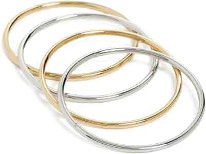 アクセサリー AGATHA Silver 925 Gold Plated Bangle Chunky Flower Bangle Bracelet Sterling silver 22k Gold