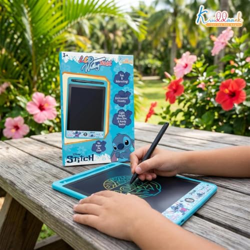 Image of Stitch Theme LCD Writing Tablet for Kids, 8.5 Inch Electronic Drawing Pad & Magic Slate, Portable Rewritable Doodle Board,Educational Birthday Return Gift for Boys & Girls 3-9 Years, Blue