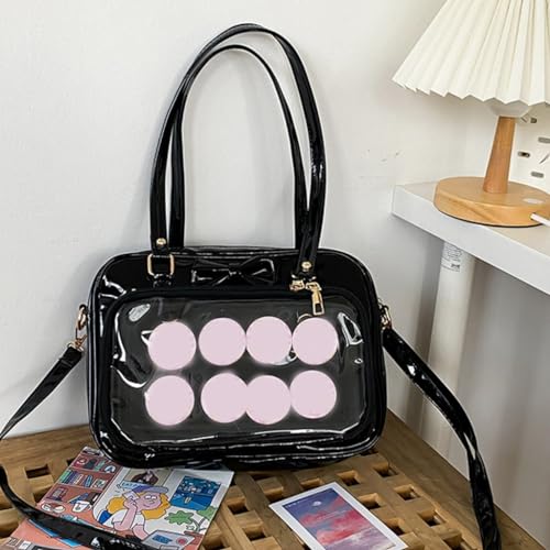 Women Transparent Messenger Bag Japanese Style Ita Handbag Girls Shoulder Bag4