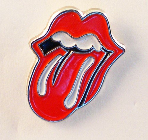 Metal Enamel Pin Badge Brooch Rolling Stones Red Lips Tongue