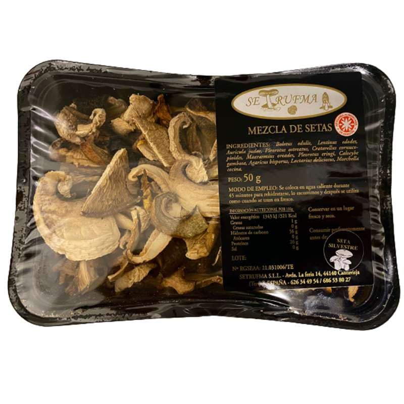 Mezcla de setas deshidratadas