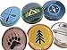 Scout Badges, Merit Badges Pins - Outdoor Nature Camp Badges Pins - 1 Inch Small Mini - Set of 30